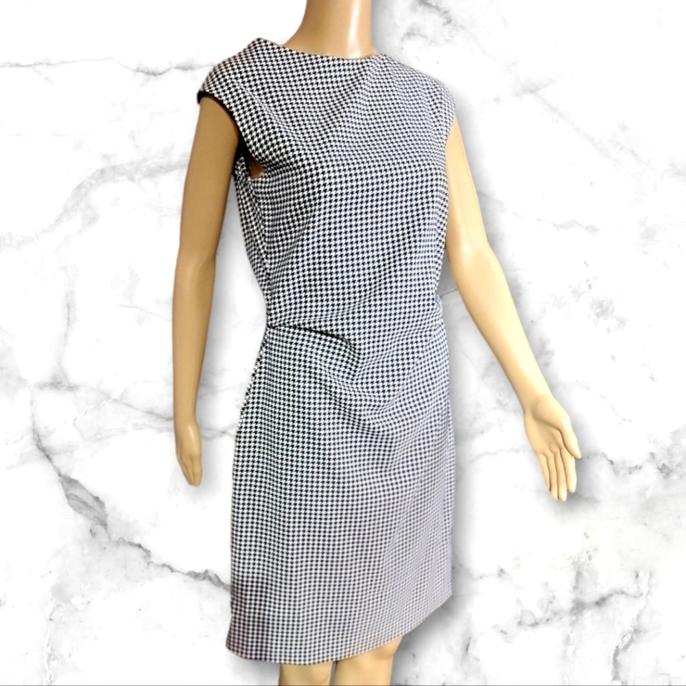 Liz Claiborne Womens Black and White Pattern Dress
